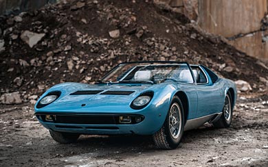 1968 Lamborghini Miura Roadster wallpaper thumbnail.