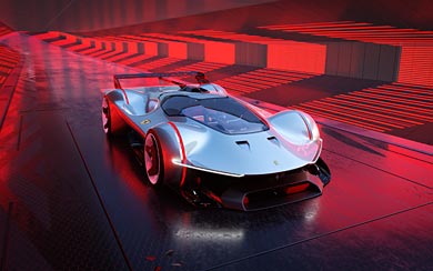 2022 Ferrari Vision Gran Turismo Concept wallpaper thumbnail.