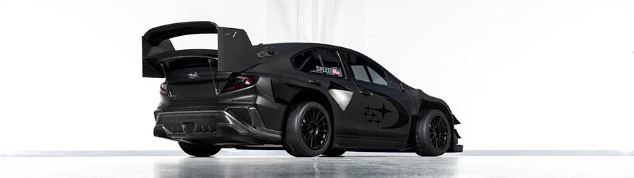 2024 Subaru WRX Project Midnight Concept super ultrawide wallpaper thumbnail.