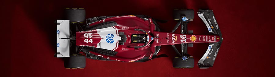2025 Ferrari SF-25 super ultrawide wallpaper thumbnail.