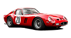 Ferrari 250 car list.