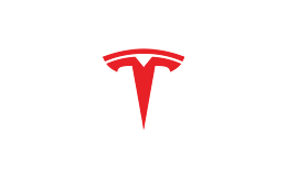 Tesla logo.